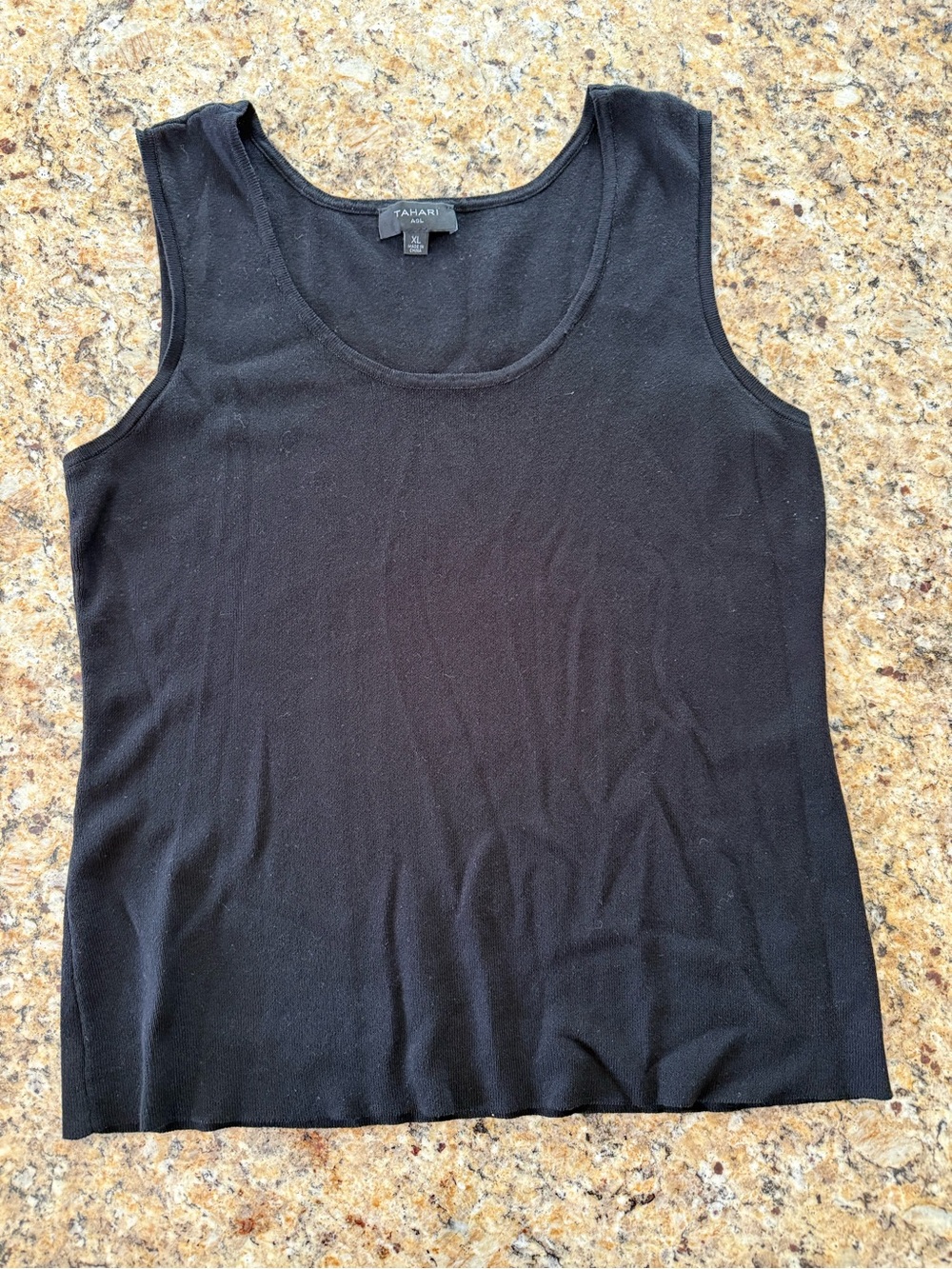 Worn Once TAHARI Tank Top BLACK size XL
